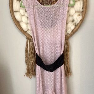 Free People See Through Victorian Ruffle Dress